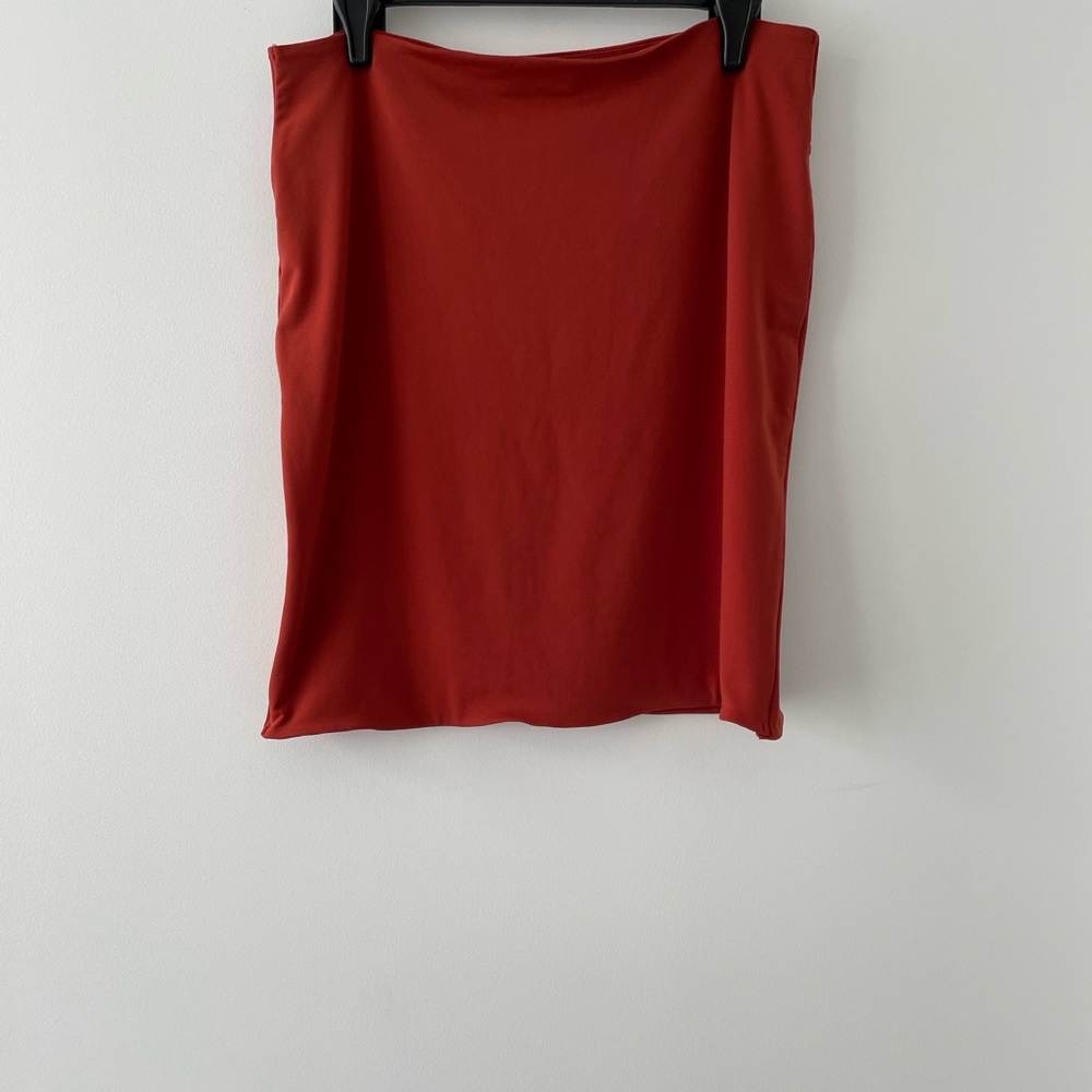 Pretty Little Thing Burnt Orange Skirt - size 8